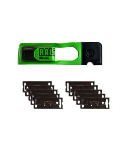 Pack of 10 Chrome steel blade 30mm wide